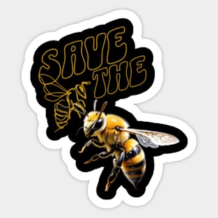 save the bees Sticker